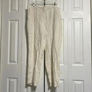 JM Collection Cream Ankle Pants